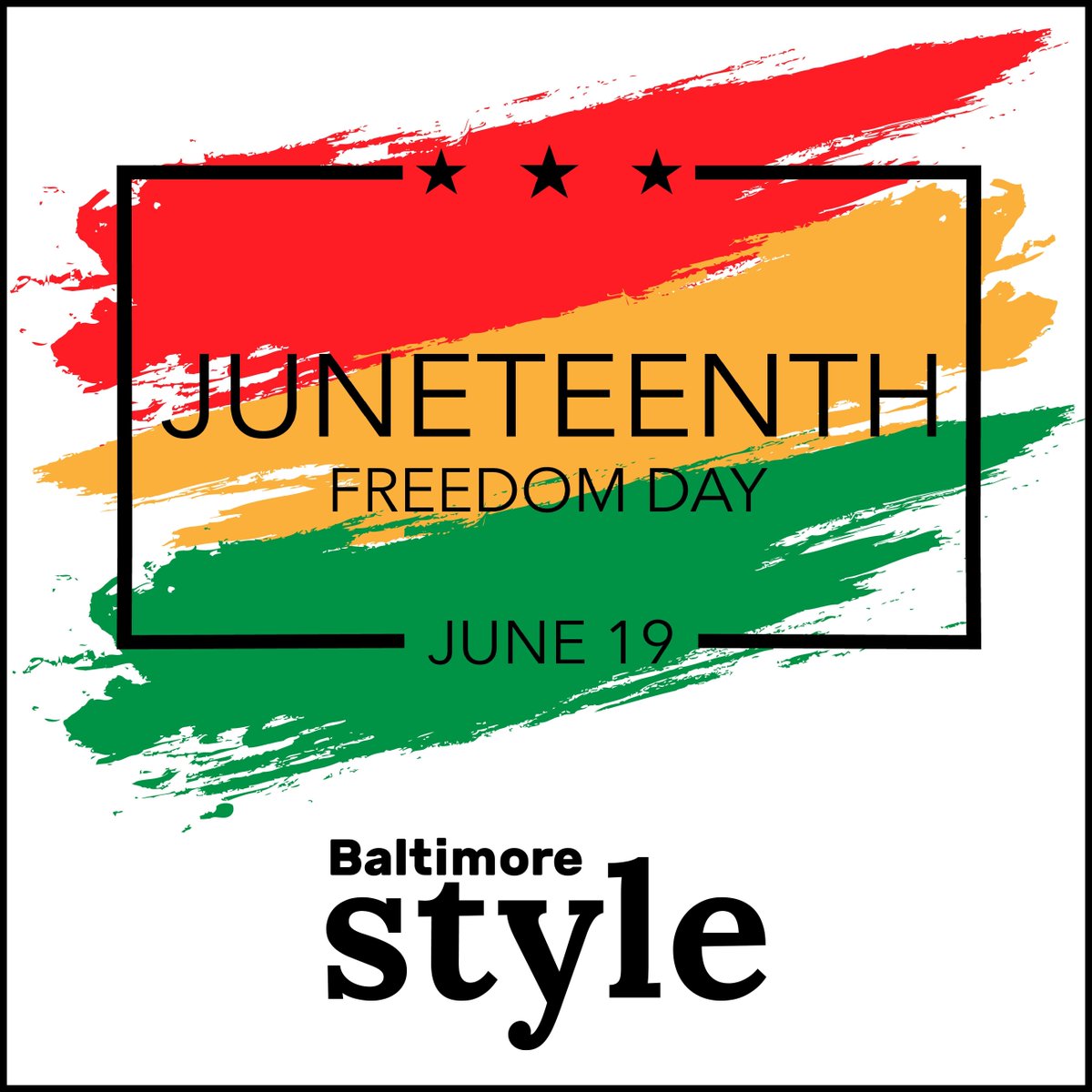 StyleMagazine's tweet image. Happy #Juneteenth! #baltimorestyle #baltimorestylemagazine #lifestylemagazine #baltimore #maryland #baltimoremd