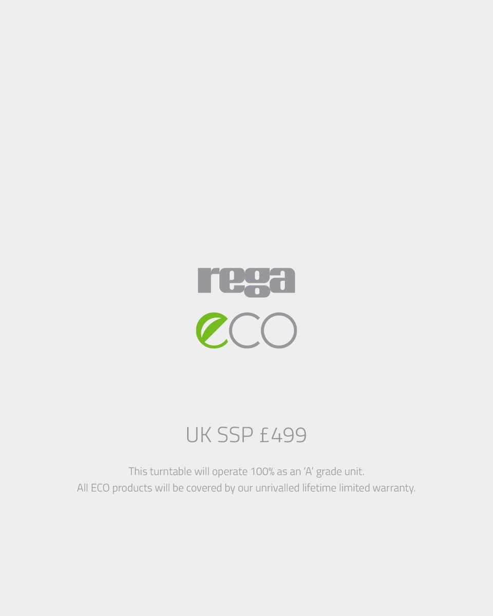 Vinyl Groove Audio (@vinylgrooveaud) on Twitter photo Today, we are due to receive a very limited quantity of <a href="/RegaResearch/">Rega Research Ltd.</a> PL3 ECO version from only £499!
We can make available the following turntable options:
✅PL3 ECO - turntable only £499
✅PL3 ECO - fitted with Rega ND3 £674
✅PL3 ECO - fitted with Rega ND5 £794
#preston Today, we are due to receive a very limited quantity of <a href="/RegaResearch/">Rega Research Ltd.</a> PL3 ECO version from only £499!
We can make available the following turntable options:
✅PL3 ECO - turntable only £499
✅PL3 ECO - fitted with Rega ND3 £674
✅PL3 ECO - fitted with Rega ND5 £794
#preston