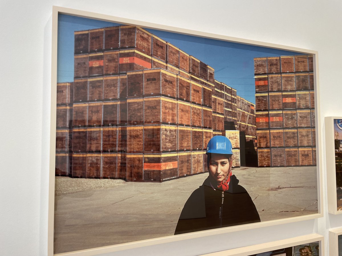 Daybook: An Indian-American worker at a prune factory in California. Gauri Gill (from 2002) in the All About 25 group show at James Cohan Gallery. collectordaily.com/gauri-gill-jam…
