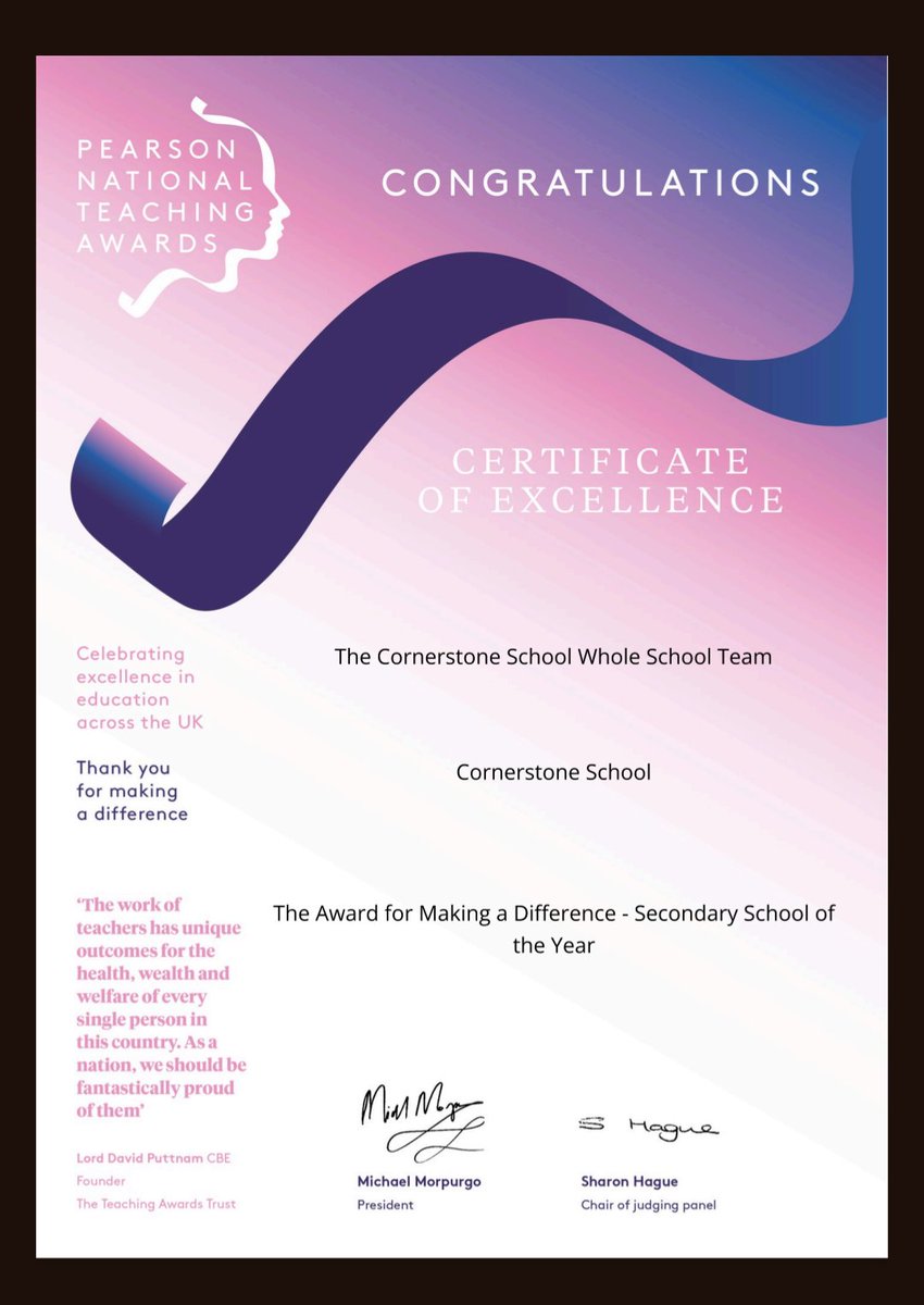 Cornerstone School tweet media