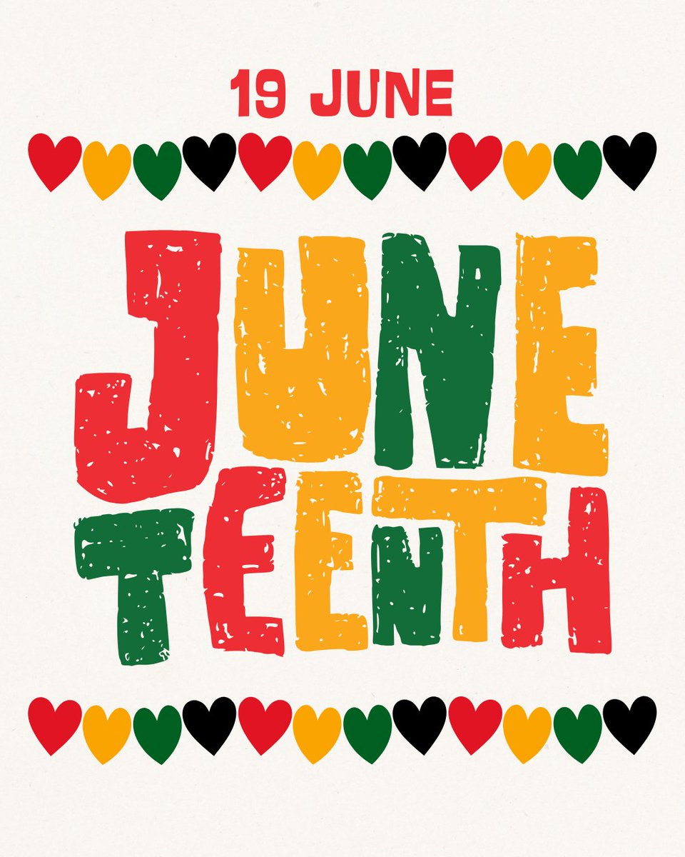 ⭐ Happy Juneteenth! ⭐ 

 #Juneteenth #FreedomDay #BlackHistory