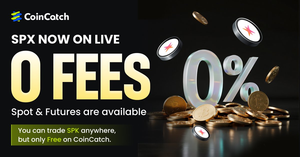 🚨 ATTENTION, CRYPTO FAM 🚨
$SPK Spot &amp; Futures trading now available on CoinCatch! 🔥 Trade with ZERO-FEE 0⃣ No KYC, No VPN, No Excuses! <a href="/sparkdotfi/">Spark</a> 

📈 Spot coincatch.com/en/spot/SPKUSDT
📈 Futures with up to 75x leverage coincatch.com/en/futures/usd…

Let's go 👉 coincatch.zendesk.com/hc/en-us/artic…