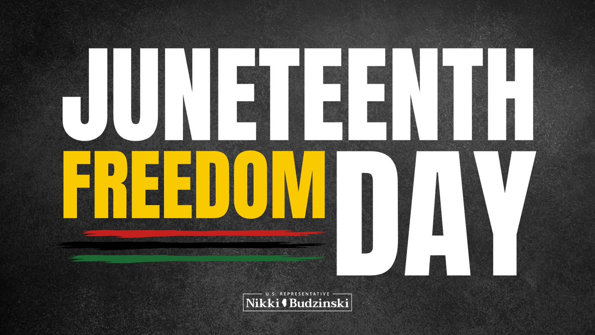 Happy Juneteenth! Today, we mark the end of our nation’s darkest chapter and celebrate the resilience that has defined the Black experience throughout American history. Let’s continue to work together to ensure America lives up to its promise of freedom, justice and equality for