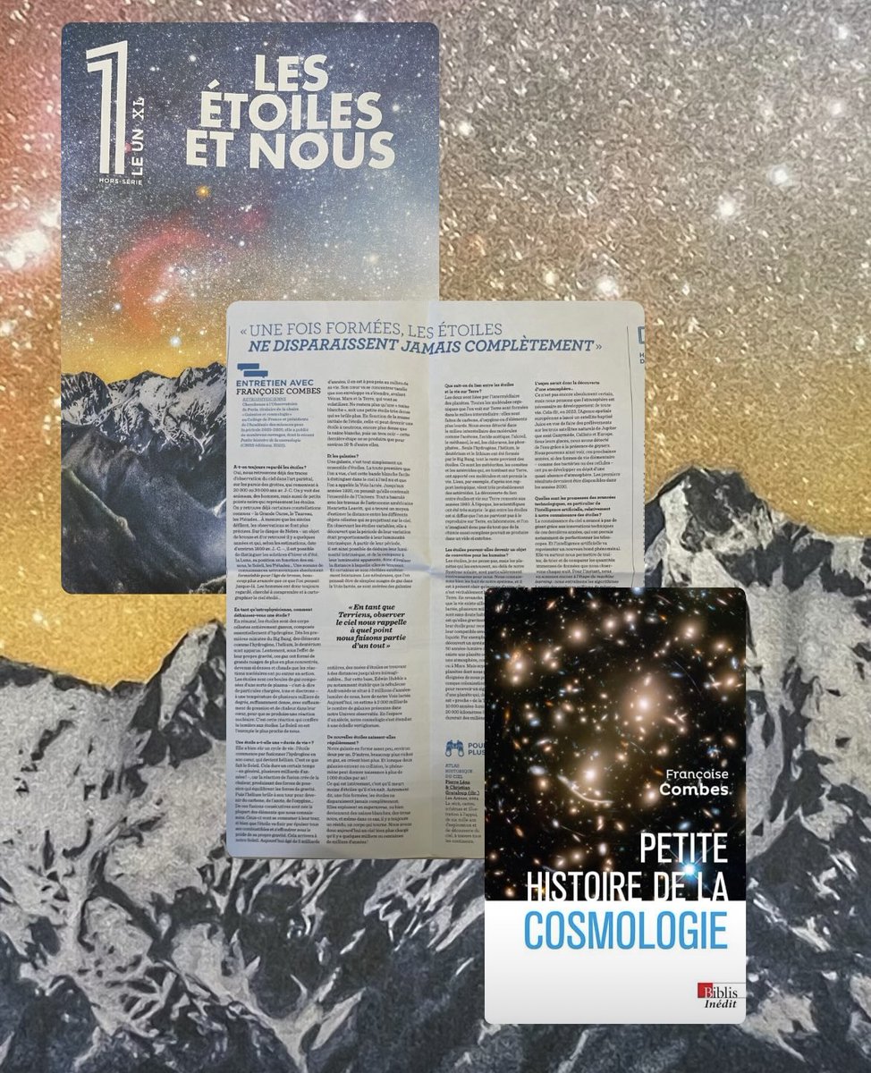 Le 25 juin en librairie, découvrez le grand entretien de Françoise Combes dans le magnifique
@le1hebdo hors-série consacré aux étoiles💫!
