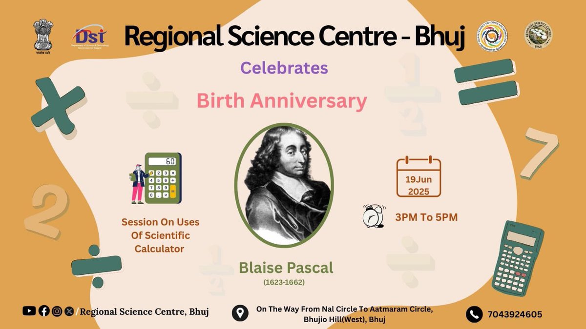RscBhuj's tweet photo. @RSCBhuj celebrated #Pascal’s_birthday with brain-boosting games like #Math_Bingo and a memory challenge with #math_symbols! #PascalDay #FunWithMath
@lovemathsai
@VedicMathIndia
@AlgebraFact
@standupmaths https://t.co/qjXXU1F1bU