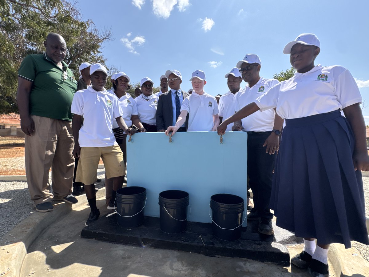 With eager hands, the learners of the Buigiri School for the Blind prepare to open the tap, anticipating a transformative experience: the ready availability of fresh, safe drinking water right on their school grounds.