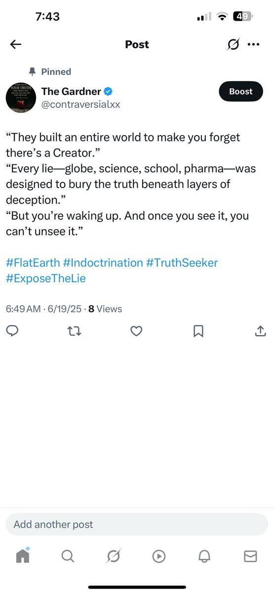 controversialxo's tweet image. “They have exchanged the truth of God for falsehood, by worshipping and serving created things, rather than the Creator—praised be he for ever. Amen.”
— Romans 1:25 (CJB)

#FlatEarth #ExposeTheLie #NASADeception #TruthSeeker #BiblicalEarth