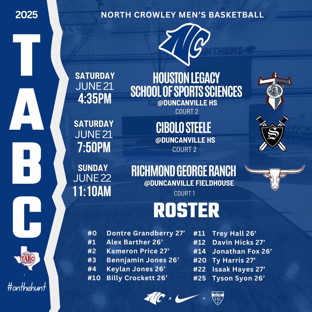 Up next. This weekends game times.