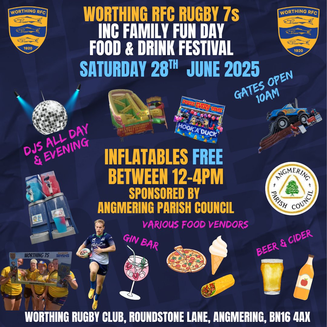 Worthing RFC (@worthingrfc) on Twitter photo With just over a week to go till our 7s, we can announce that the two main trophy competitions will be the Charley McAdams Trophy and Darren Crabb Trophy.
Charley McAdams and Darren Crabb are both notable figures associated with Worthing Rugby Club. With just over a week to go till our 7s, we can announce that the two main trophy competitions will be the Charley McAdams Trophy and Darren Crabb Trophy.
Charley McAdams and Darren Crabb are both notable figures associated with Worthing Rugby Club.