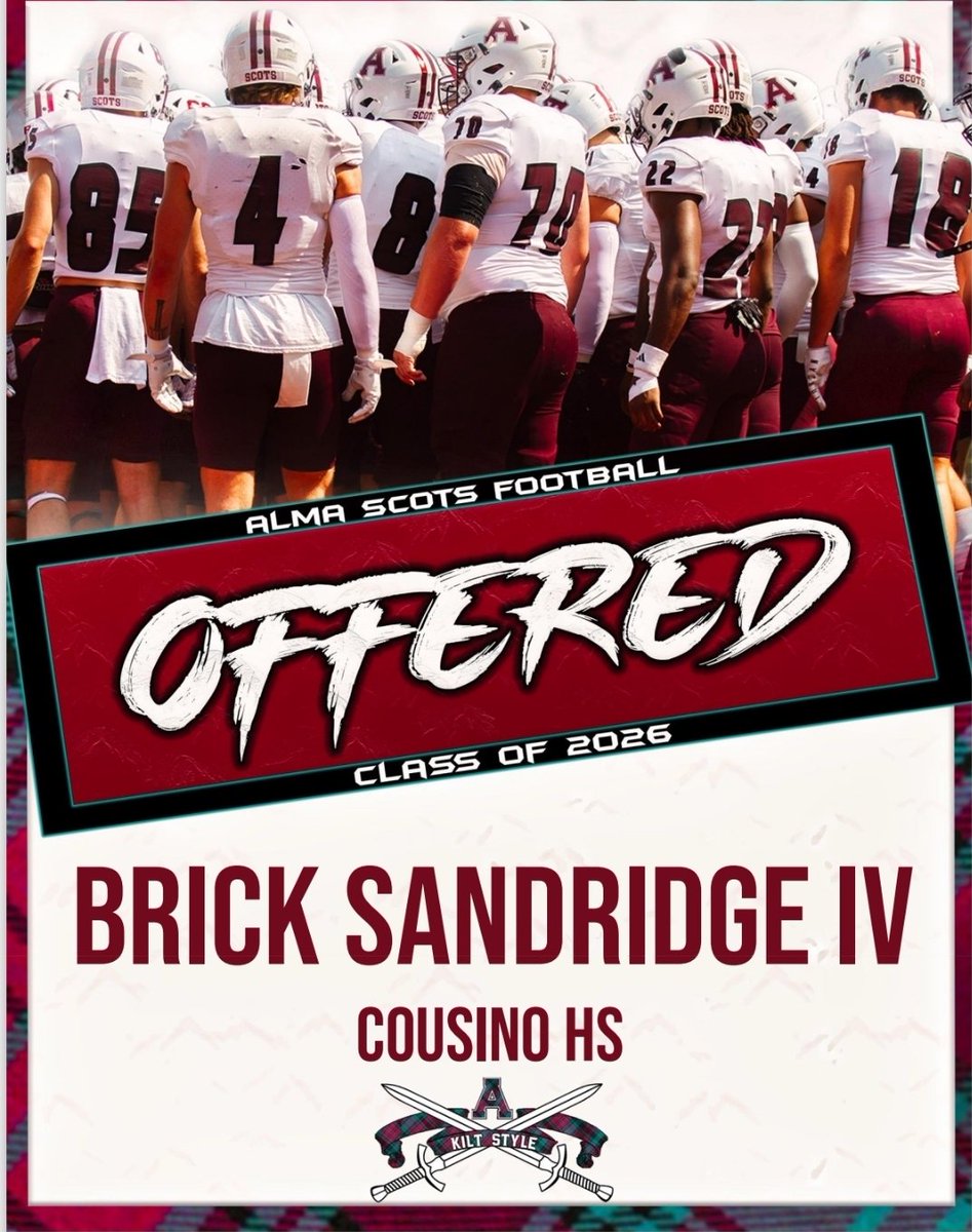 brick sandridge (@brick_sandridge) on Twitter photo After a great camp and call from <a href="/z_rieps/">Zach Riepma</a> I am thankful to receive my second offer from Alma College <a href="/AlmaScotsFB/">Alma College Football</a> <a href="/CoachCouchAlma/">Jason Couch</a> <a href="/CoachGennette/">Coach Brandon</a> <a href="/GoPatsGo/">Cousino Patriots Football</a> <a href="/TheD_Zone/">The D Zone</a> After a great camp and call from <a href="/z_rieps/">Zach Riepma</a> I am thankful to receive my second offer from Alma College <a href="/AlmaScotsFB/">Alma College Football</a> <a href="/CoachCouchAlma/">Jason Couch</a> <a href="/CoachGennette/">Coach Brandon</a> <a href="/GoPatsGo/">Cousino Patriots Football</a> <a href="/TheD_Zone/">The D Zone</a>