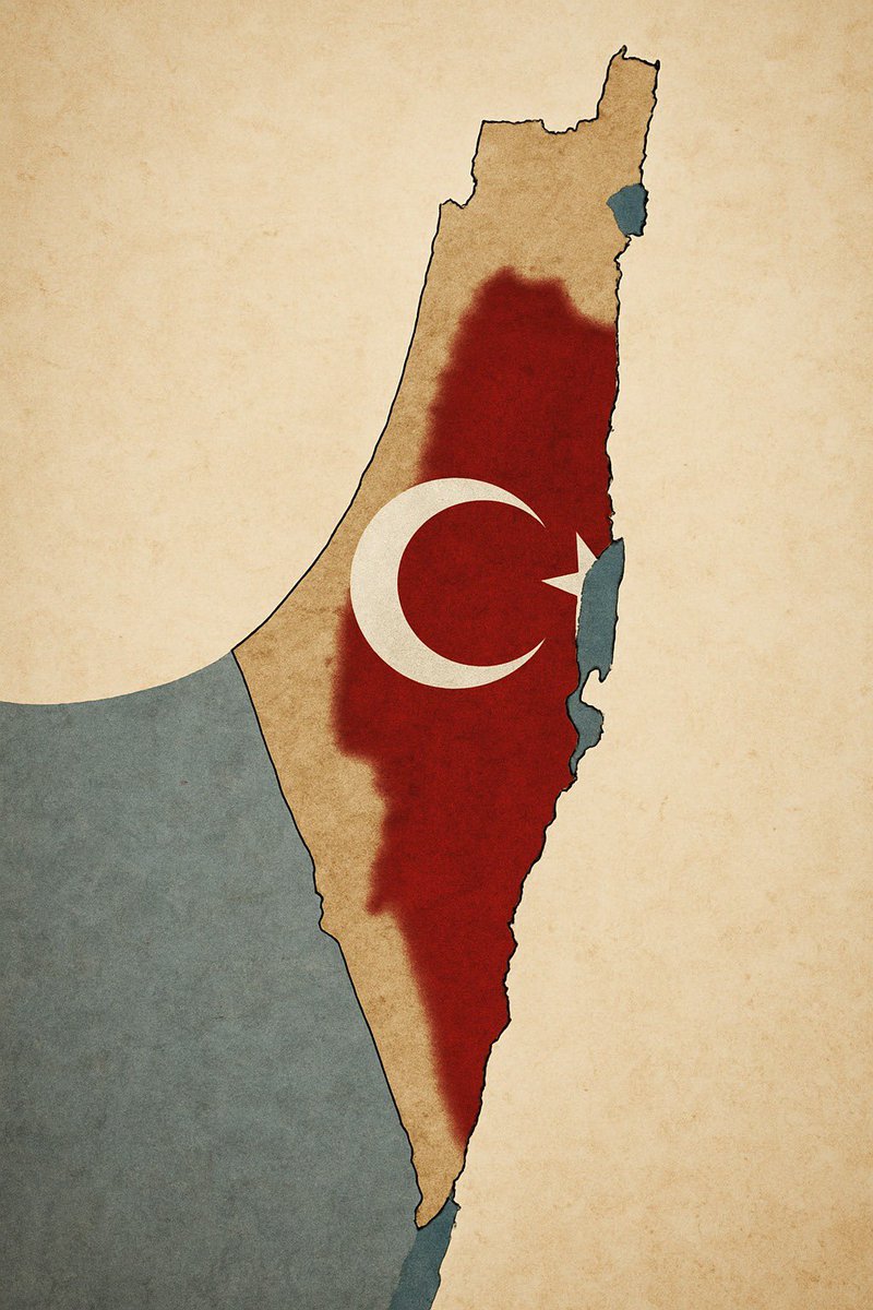 Israel occupies as much space as a small puddle on the map; if the Turkish nation wants, it will fill that small puddle with your blood, you will become history #EyalBerkovitch  #Netanyahou #Trump