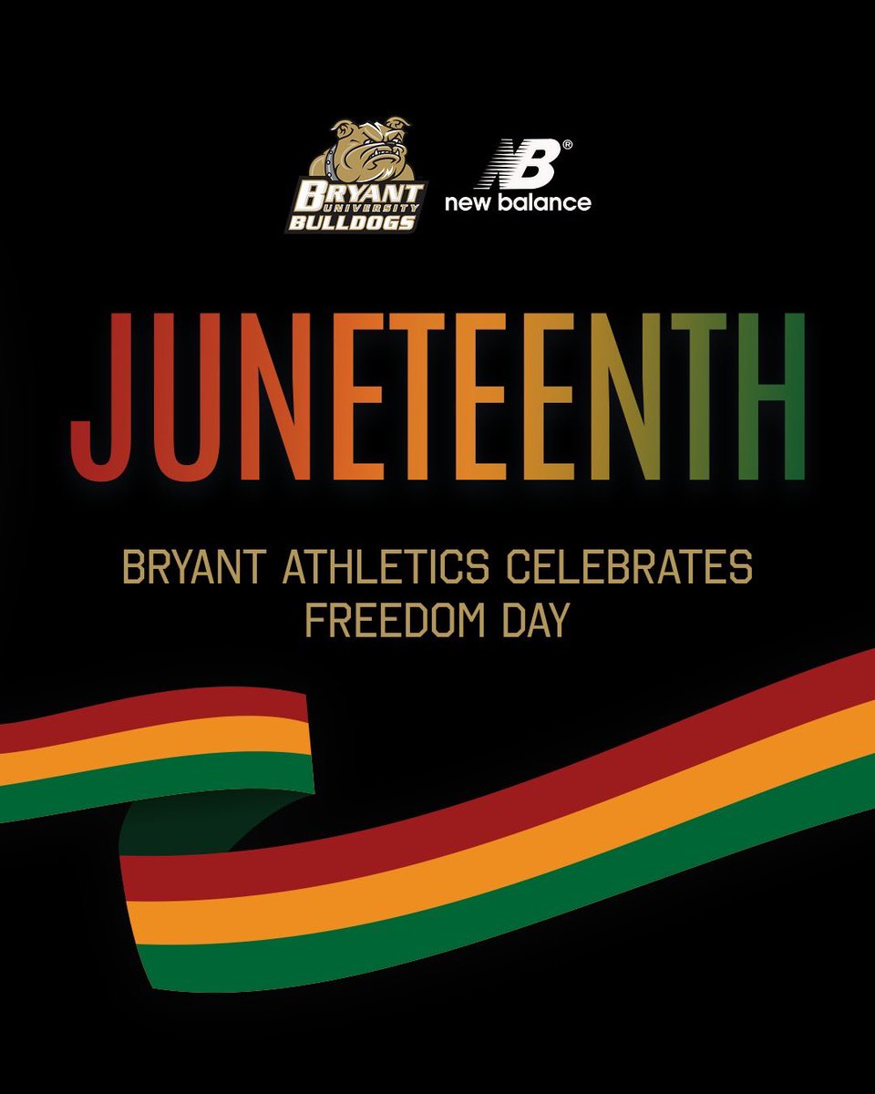 Today, we commemorate Juneteenth, a day that marks the end of slavery in the United States and celebrates Black freedom, culture, and achievement.

At Bryant Athletics, we recognize the significance of this day and honor the strength, resilience, and contributions of the Black
