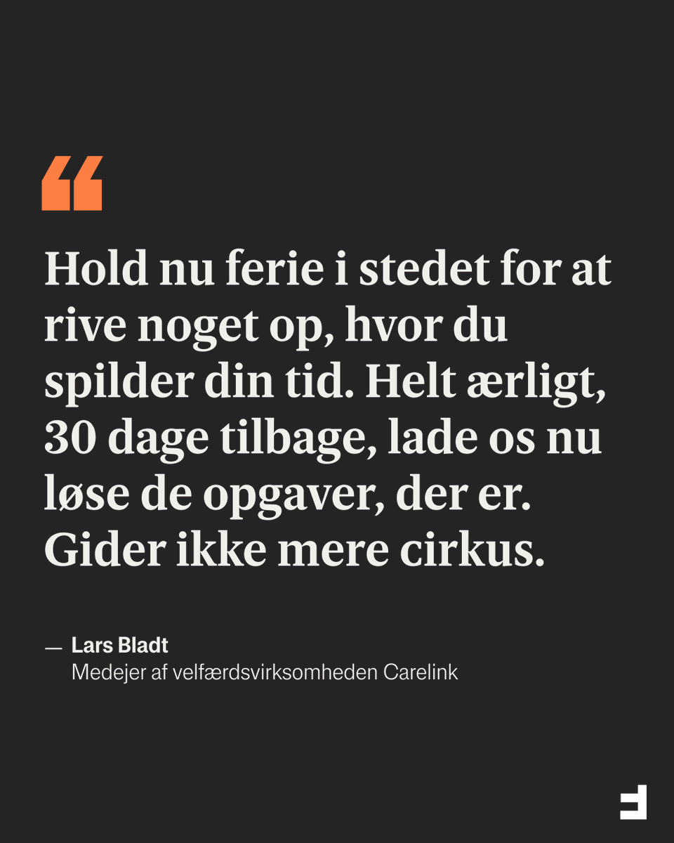 Frihedsbrevet (@frihedsbrevet) on Twitter photo Whistleblower blev lukket hårdt ned af sin chef.
Under corona-pandemien henvendte whistlebloweren sig til sin daværende chef og gjorde opmærksom på, at testvirksomheden Carelink ikke overholdt retningslinjerne fra myndighederne.
Men corona-bossen gad "ikke mere cirkus".
Læs Whistleblower blev lukket hårdt ned af sin chef.
Under corona-pandemien henvendte whistlebloweren sig til sin daværende chef og gjorde opmærksom på, at testvirksomheden Carelink ikke overholdt retningslinjerne fra myndighederne.
Men corona-bossen gad "ikke mere cirkus".
Læs