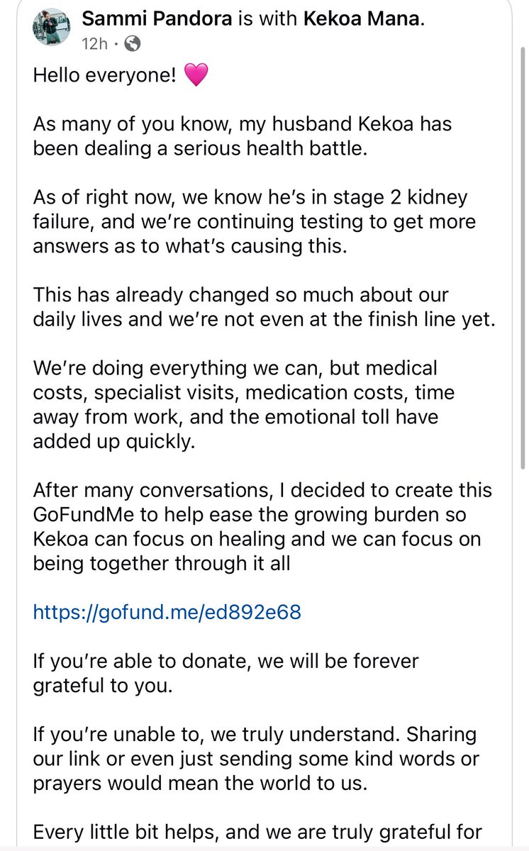 There comes a time when a man must swallow his pride and ask for a helping hand from his family. For former #MCWProWrestling Champion <a href="/KekoaPro/">Kekoa</a>, that time is now.

👉 gofund.me/ed892e68 👈

If you’re unable to donate please consider a share and help us help him.