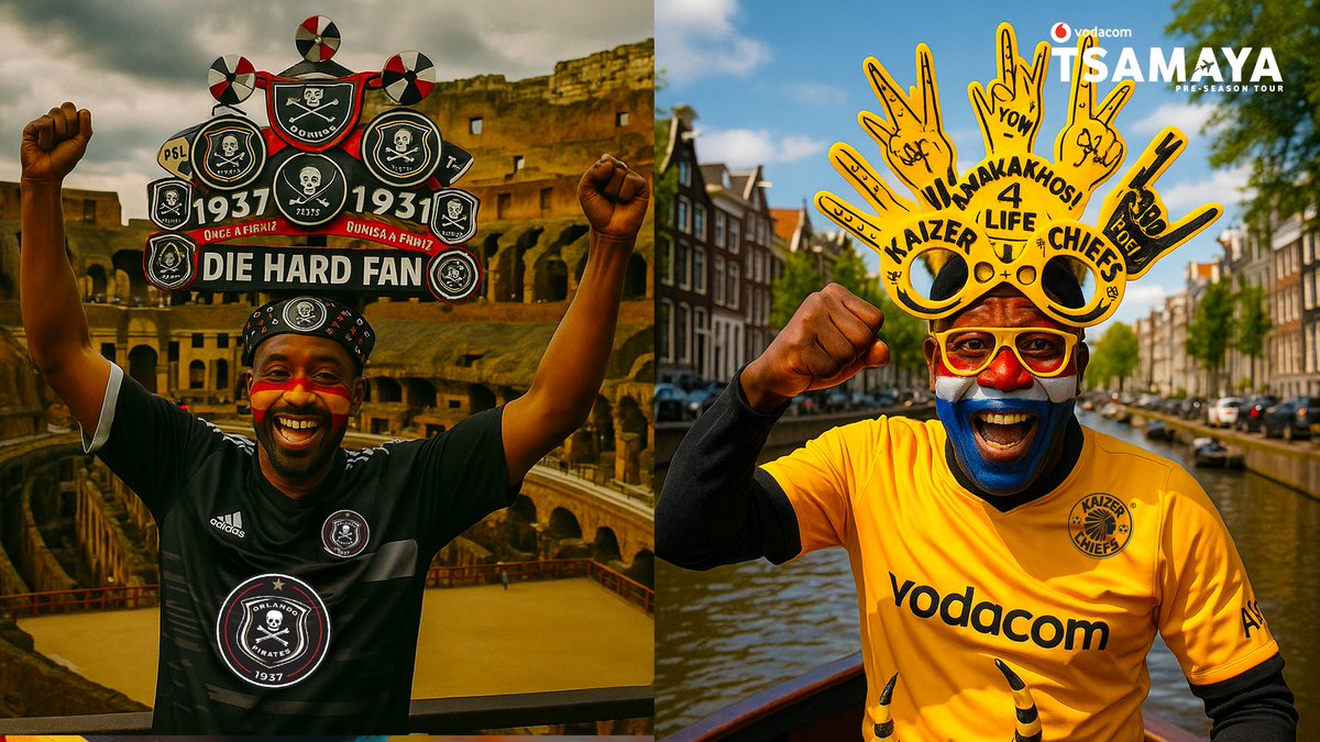 Vodacom Soccer (@vodacomsoccer) on Twitter photo 🔁 RETWEET if you’d fly to Spain tomorrow to watch @OrlandoPirates’ preseason 🇪🇸
❤️ LIKE if you'd rather watch <a href="/KaizerChiefs/">Kaizer Chiefs</a> take on Ajax in the Netherlands 🇳🇱
📊 Let’s see where the real fans are 👀
#VodacomTsamaya #OnceAlways #AlwaysHome 🔁 RETWEET if you’d fly to Spain tomorrow to watch @OrlandoPirates’ preseason 🇪🇸
❤️ LIKE if you'd rather watch <a href="/KaizerChiefs/">Kaizer Chiefs</a> take on Ajax in the Netherlands 🇳🇱
📊 Let’s see where the real fans are 👀
#VodacomTsamaya #OnceAlways #AlwaysHome