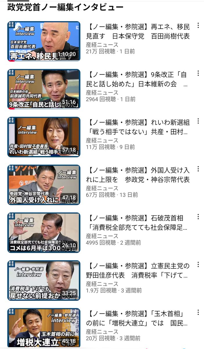 再生回数と議席の数には乖離がある。