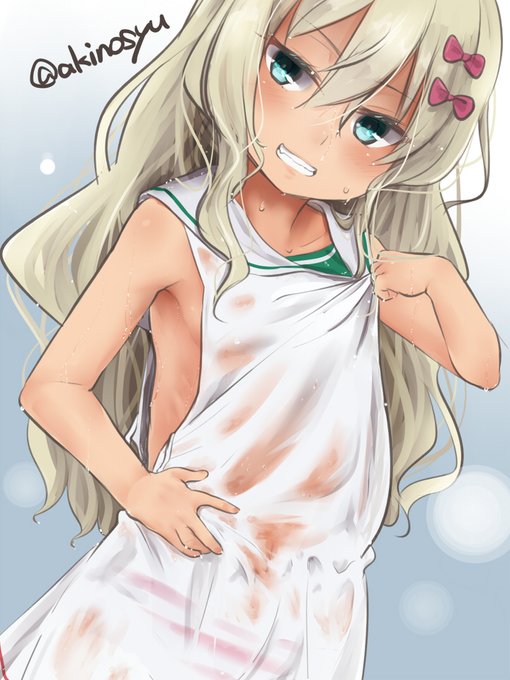 普通の濡れカーレ 毎年同じようなものを描いてしまうのは病気みたいなものなので生暖かい目で見てください #艦これ