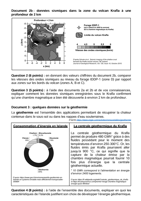 DNB 2025 : découvrez le sujet tombé en Asie sur le volcanisme
