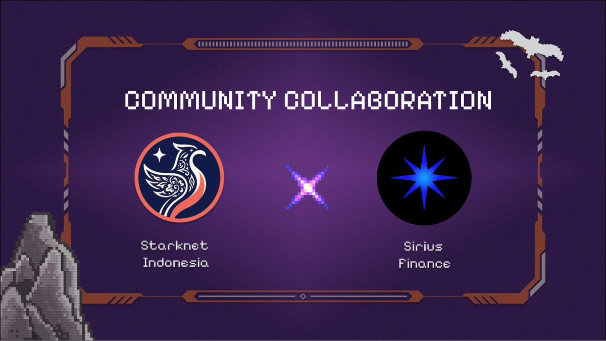 StarkNetID's tweet photo. Halo sobat Starknet! 👋

Starknet Indonesia resmi berkolaborasi sebagai community partner dengan @SiriusFinance_! 

Apa itu Sirius Finance?
Sirius adalah platform yang mempermudah kamu dalam melacak dan mengelola portofolio di ekosistem Starknet.

Untuk merayakan kolaborasi ini, kami akan membagikan 5 kode eksklusif bagi kalian yang ingin mencoba Sirius Finance lebih awal!

Caranya gampang:
1. Follow @SiriusFinance_
2. Follow @StarkNetID
3. Like konten ini

Pantau terus ya, pemenang akan diumumkan dalam waktu dekat!