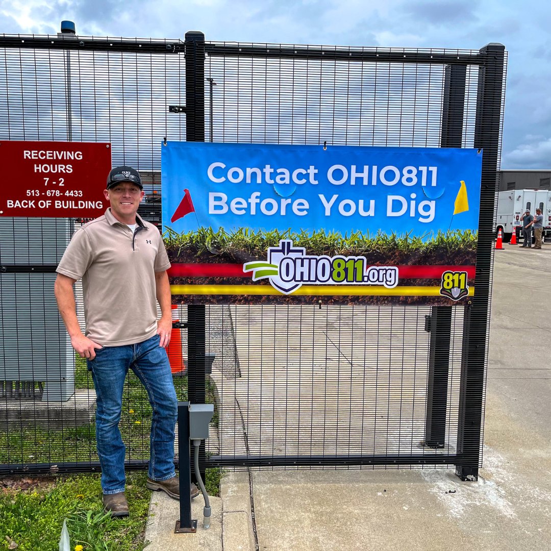 OHIO811's tweet image. Thank you to @DukeEnergy for displaying the OHIO811 banner and helping spread the message about underground damage prevention. Your commitment to safe digging is appreciated!