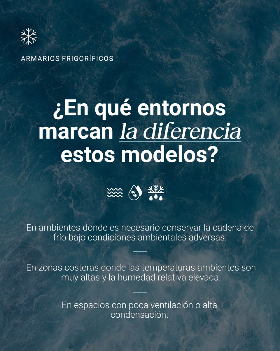 ❄️ Innovación y fiabilidad en entornos exigentes

Presentamos los nuevos armarios refrigerados especialmente diseñados para entornos de alta humedad.

#FagorProfessional #FríoComercial #ArmariosFrigorificos #ArmariosGastronorm #AltaHumedad