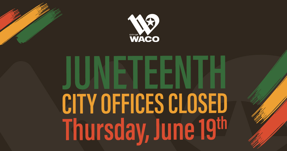 City of Waco, Texas (@cityofwaco) on Twitter photo On June 19, we commemorate Juneteenth, the day in 1865 when enslaved people in Galveston, Texas, finally learned of their emancipation – more than two years after the Emancipation Proclamation.
#wacotexas #wacotx #Juneteenth On June 19, we commemorate Juneteenth, the day in 1865 when enslaved people in Galveston, Texas, finally learned of their emancipation – more than two years after the Emancipation Proclamation.
#wacotexas #wacotx #Juneteenth