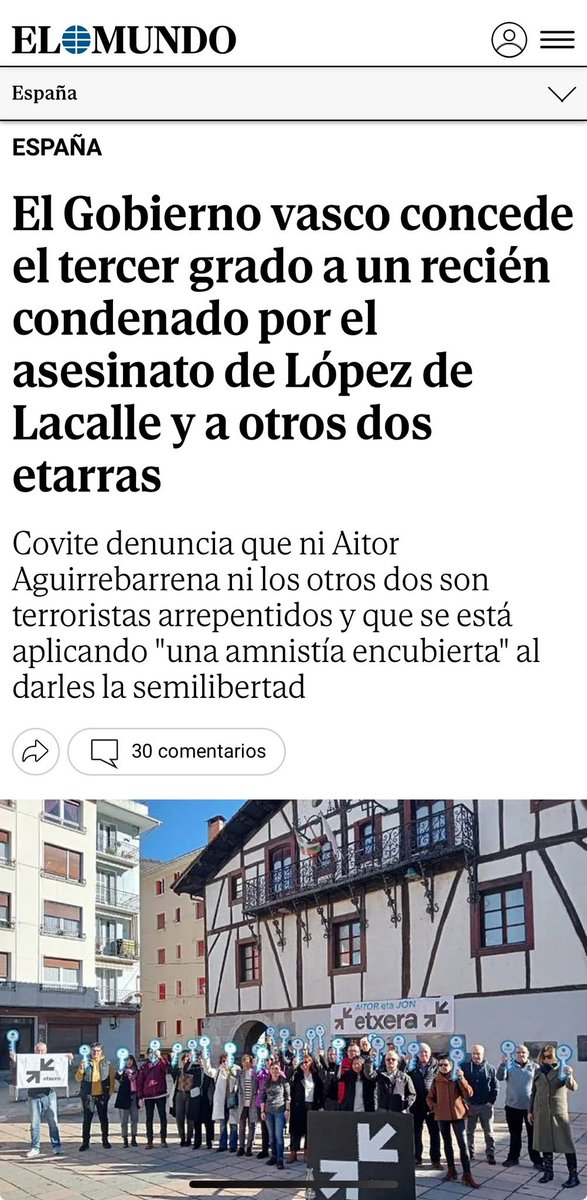 José Luis López de Lacalle fue asesinado por ETA. Le dejaron de publicar en Vocento por criticar las concesiones a la banda en la autovía Pamplona-SS. En esa obra, el PSOE navarro cobraba mordidas a las empresas de seguridad; ETA mató a 4 personas. Hoy José Luis está muerto, sus