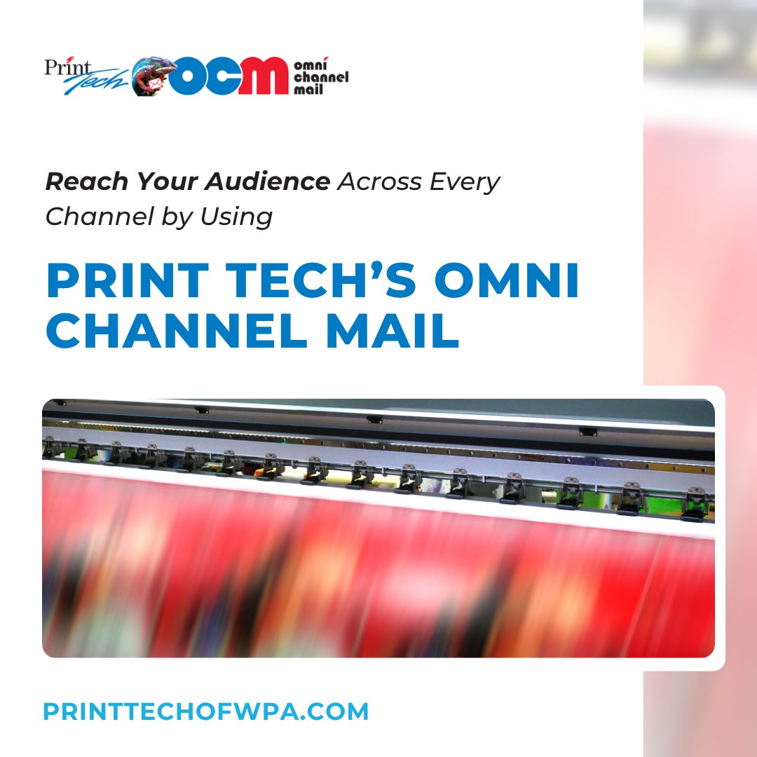 PrintTechOfWPA's tweet image. Reach your audience across every channel with Print Tech’s Omni Channel Mail.

This strategic blend of digital and direct mail includes:
• Mail and Call Tracking
• Online Follow-Up
• LeadMatch®
• Variable Data Printing

Learn more: hubs.ly/Q03rqYhQ0

#ThinkPrintTech