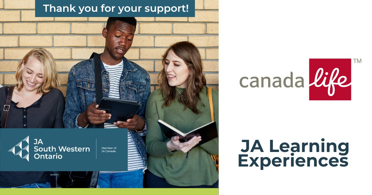 We’re proud to once again recognise <a href="/canadalifeco/">Canada Life</a> for their continued support of JA learning experiences in Southwestern Ontario, providing youth with the skillsets for success now and in the future. 💡

#Gratitude #EmpoweringYouth #JASWO