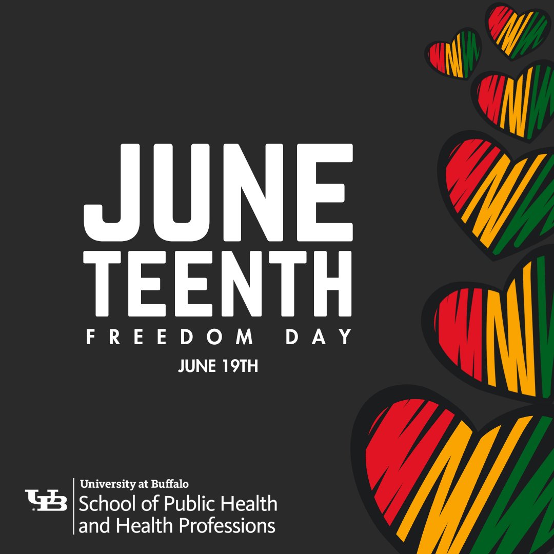 ubsphhp's tweet image. On Juneteenth, we commemorate the end of slavery in the United States and honor the resilience of black communities. It is a day of celebration, remembrance, and a call to action. Today, we honor Black history and we recommit to advancing health equity and justice for all. 🖤❤️💚