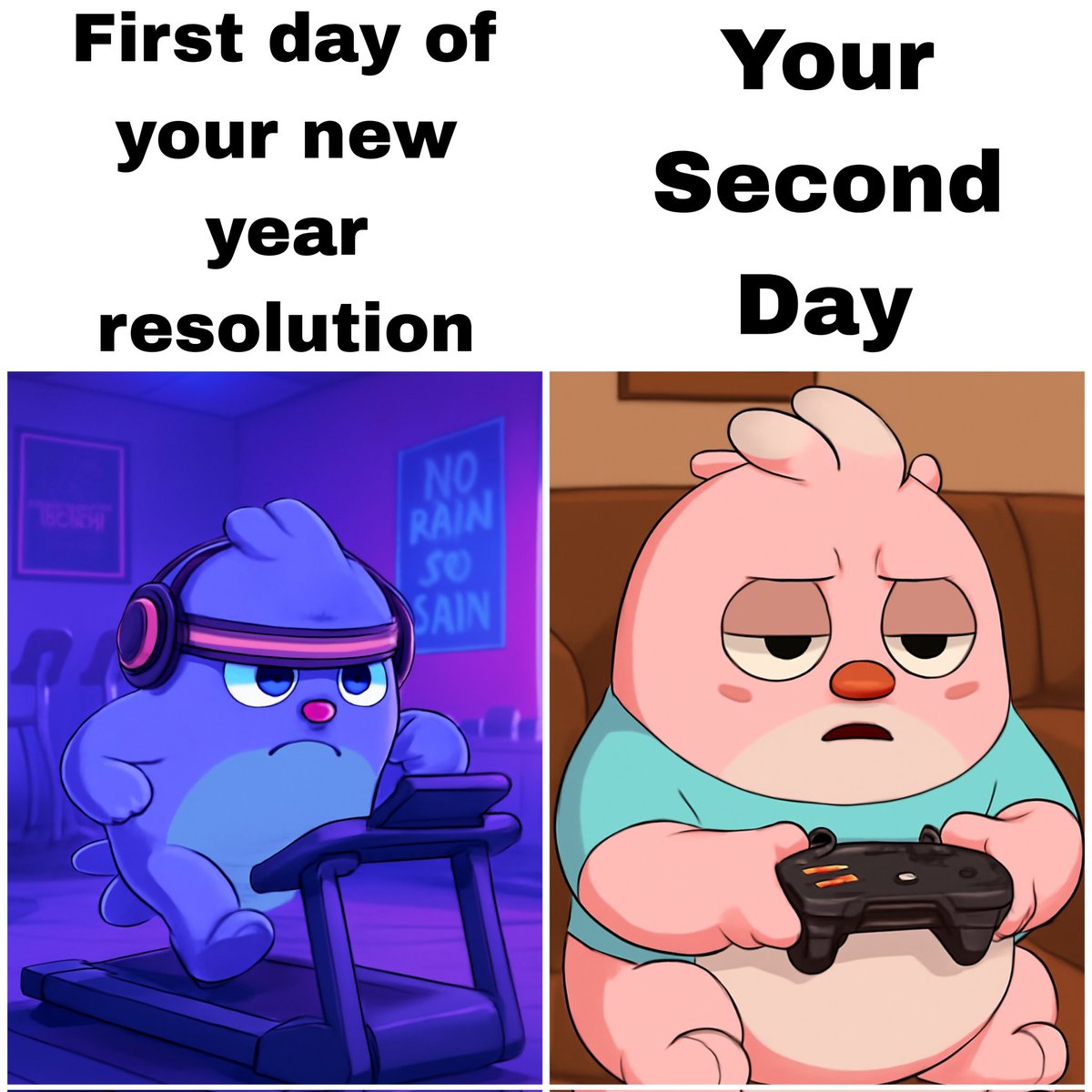 TimNavs's tweet image. New Year, New Me… on Day 1! 🏃‍♂️ Day 2? More like ‘Can’t resist the couch and Xbox’ 😂💀 @neftitxyz

 #NewYearsResolution #FitnessGoals #Relatable #NEFTITHeroes @GiveRep @slaunch_xyz