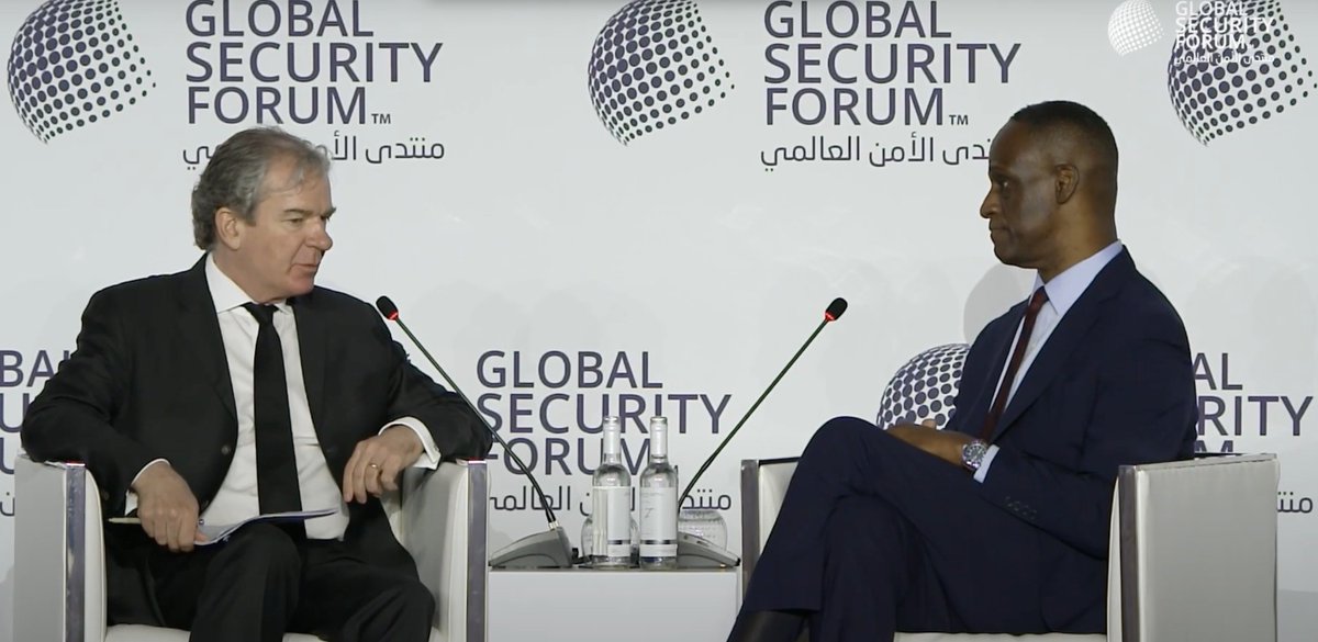 GSECForum's tweet image. 🎥 At #GSF2025 | FIRESIDE CHAT: Hon. Timmy Davis, United States Ambassador to the State of Qatar, United States of America. Moderated by @peterbergencnn, Vice President of Global Studies & Fellows.
Watch the full chat: ow.ly/6GSI50Wb2JG