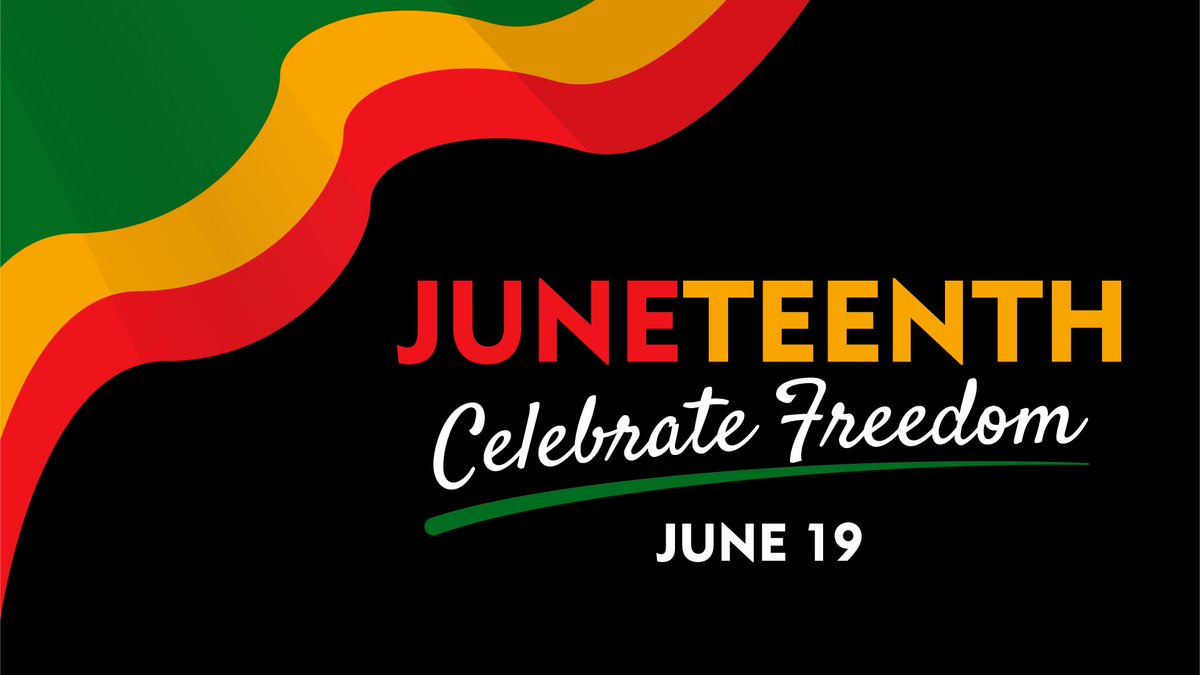 Today, we celebrate a very important day in our nation's history. Learning about our nation’s history helps us avoid repeating the mistakes of the past and build a better future. We wish a happy #Juneteenth to you all! 💚 💛 ❤️