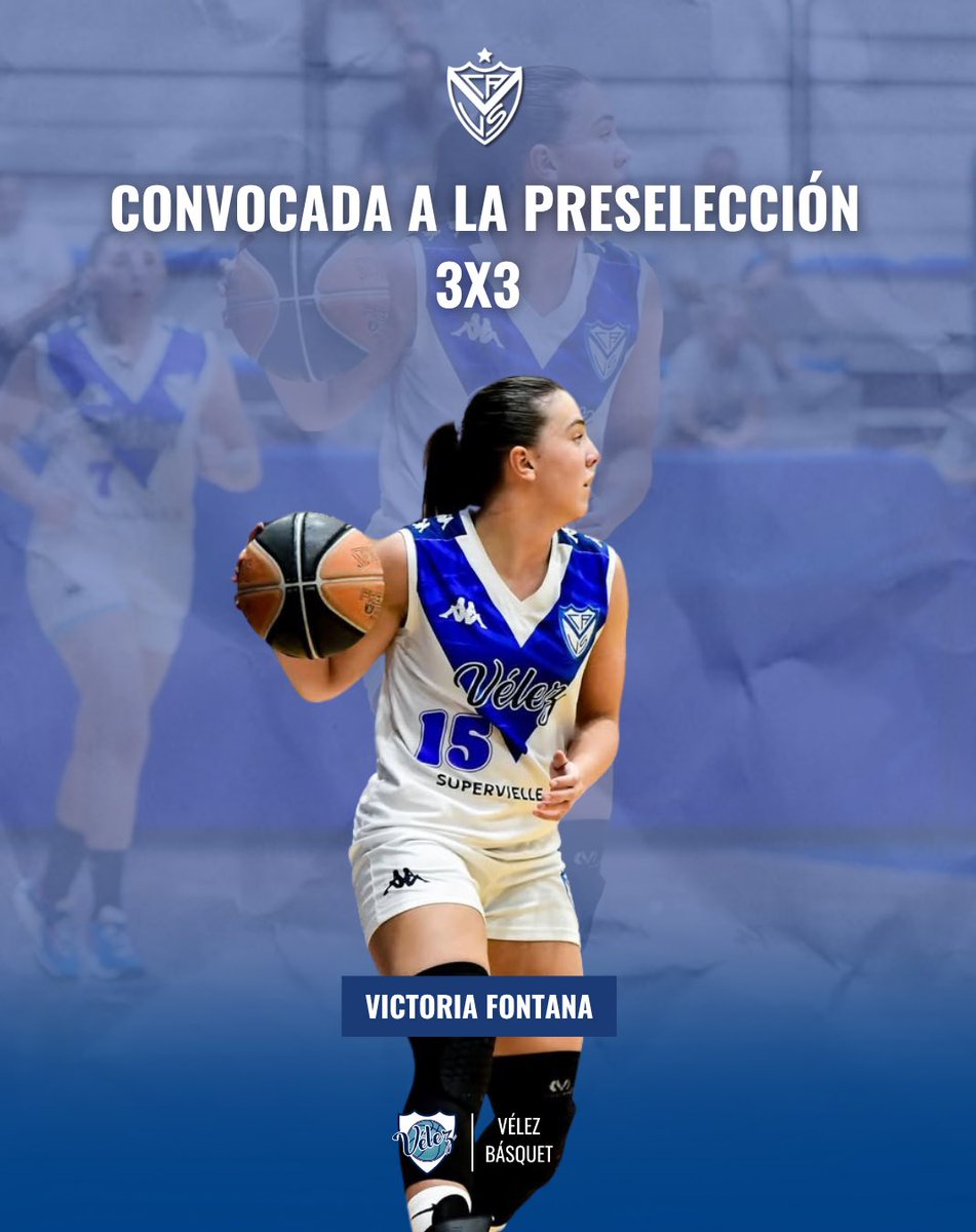 🏀🇦🇷 Victoria Fontana sigue dejando huella en la celeste y blanca!

Nuestra jugadora de Vélez Básquet, integrante del equipo U21, fue nuevamente convocada a la preselección Argentina femenina de 3x3.

🔵⚪ ¡Vamos Vicky! ¡Orgullo fortinero y nacional!