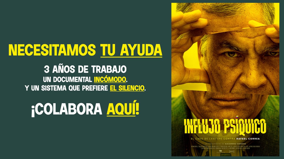 🚨¡NECESITAMOS TU AYUDA!
🎥Influjo Psíquico lleva 3 años de trabajo independiente.
Hoy necesitamos tu aportación para terminarlo.
🆘Apoya el crowdfunding aquí 👉🏻https:// goteo.org/project/influj…