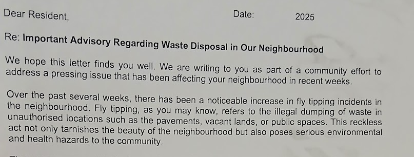 hazzer2001's tweet photo. Apparently @wfcouncil is concerned about fly tipping...

So concerned, they have come and dumped letters about flytipping on the front steps of houses all around here, instead of putting them through the letter box.

Just to add to the street mess. https://t.co/wMwRoHAulC