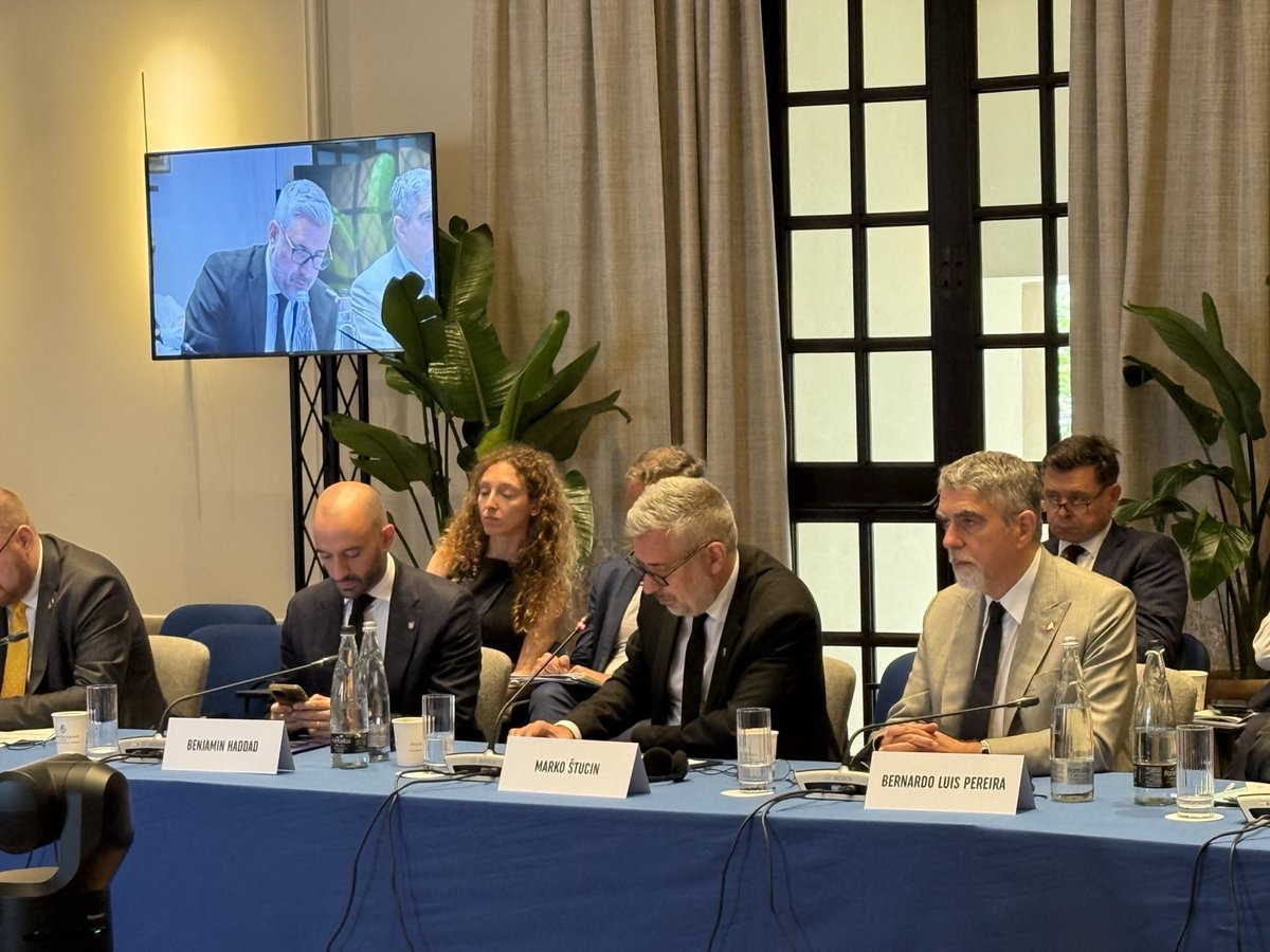 MFEA Slovenia (@mzez_rs) on Twitter photo State Sec <a href="/markostucin/">Marko Stucin</a> attended the 7⃣0⃣th Anniversary of the Messina Conference in Taormina. Participants reaffirmed their commitment to European unity, security and prosperity.
Emphasis was placed on the enlargement of the EU🇪🇺 to the Western Balkans and the Eastern Trio State Sec <a href="/markostucin/">Marko Stucin</a> attended the 7⃣0⃣th Anniversary of the Messina Conference in Taormina. Participants reaffirmed their commitment to European unity, security and prosperity.
Emphasis was placed on the enlargement of the EU🇪🇺 to the Western Balkans and the Eastern Trio