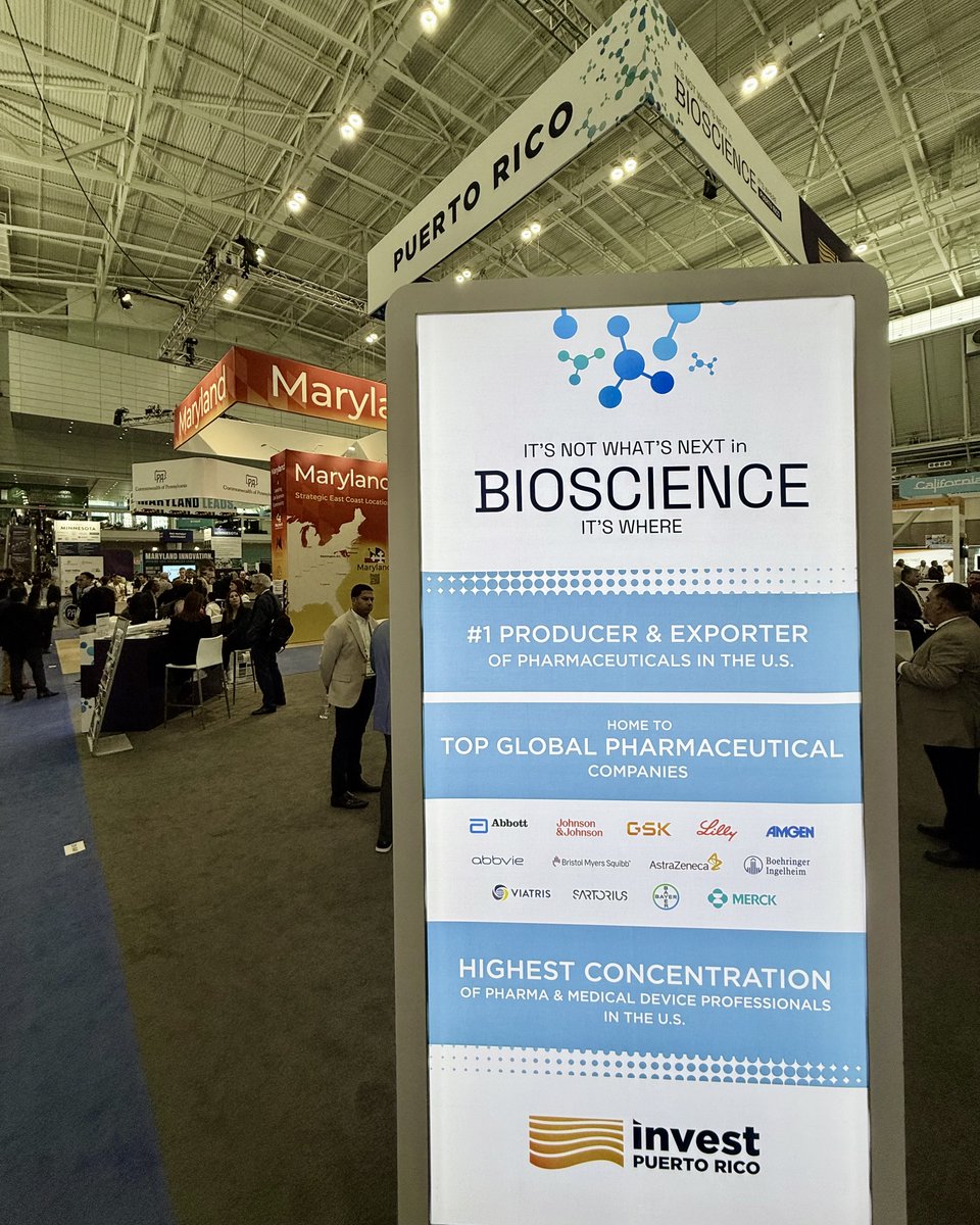 It’s the final day of #BIO2025 but there’s still time to connect.

Visit us at Booth 849 at the Boston Convention Center to learn why bioscience leaders are choosing Puerto Rico. From FDA-aligned manufacturing to powerful incentives and unmatched talent, the island is ready to