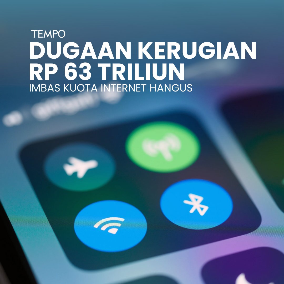 Pernah beli kuota gede, belum kepake, eh udah hangus?

Sistem penghapusan kuota Internet setelah batas waktu penggunaan dinilai merugikan masyarakat.

Potensi kerugiannya capai Rp 63 triliun per tahun😱

#TempoThread