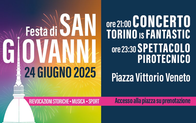 🟡 Torino celebra San Giovanni 2025 con musica, tradizione e spettacolo!
🎶 ore 21: concerto "Torino Is Fantastic!" - piazza Vittorio Veneto
🎆 ore 23.30: spettacolo pirotecnico
🧧 Scopri il programma completo 👉 eventi.comune.torino.it/calendario/fes…