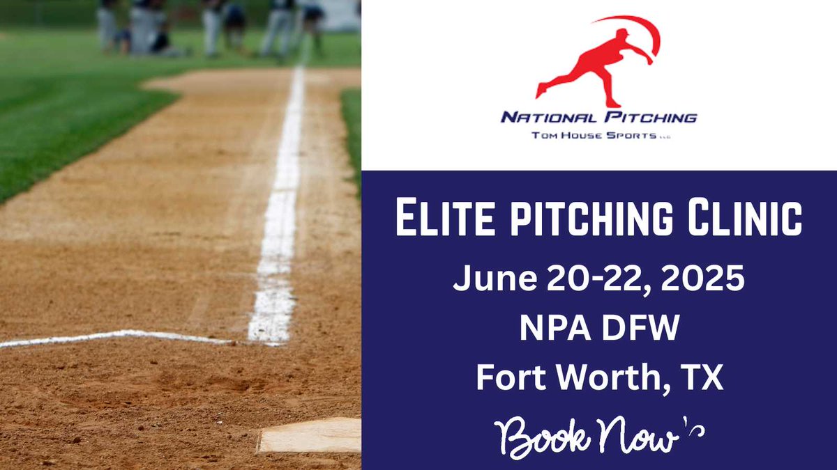 NPA_Pitching's tweet image. It&apos;s not too late to book your spot in this weekend&apos;s Elite Pitching camp for pitchers 14 and older. June 20-22, we&apos;ll be on hand at the NPA headquarters in Fort Worth, TX. Learn more on our website now. #PitchingClinicNearMe #PitchingLessons #PitchingCoaches