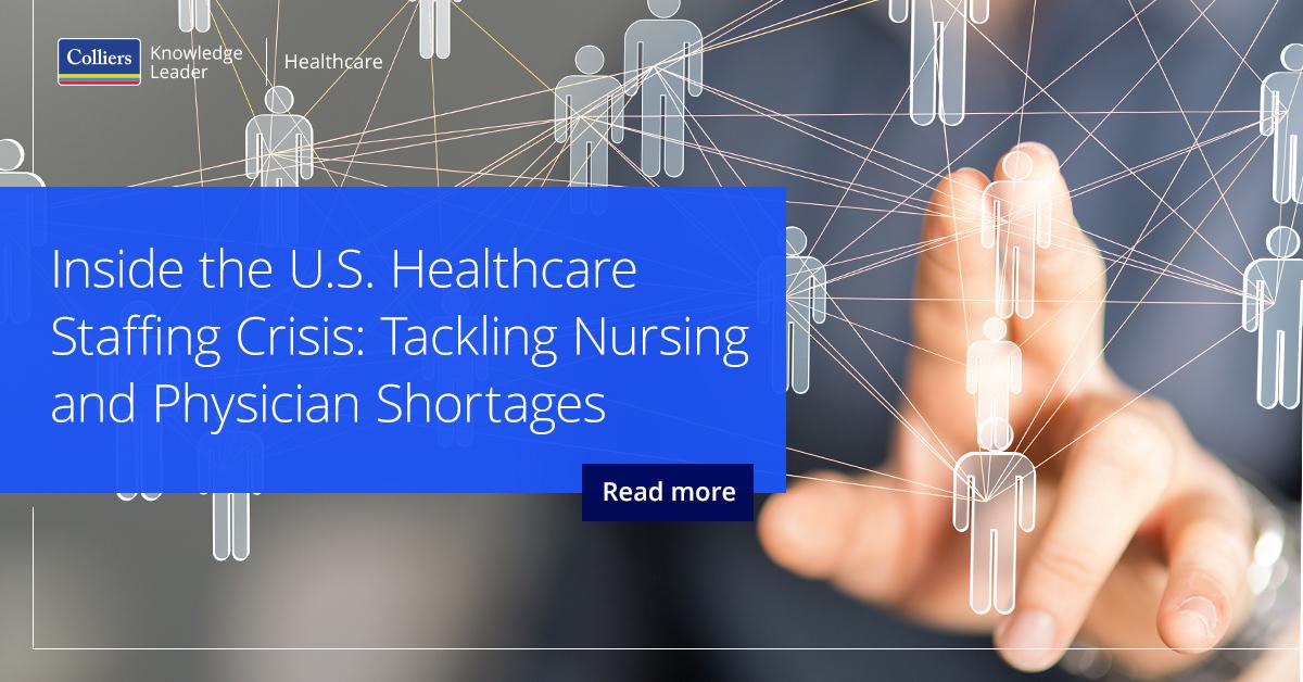 Nursing and physician shortages are putting new pressure on the U.S. healthcare system. In this article, #ColliersHealthcare's Shawn Janus examines how workforce challenges are shaping real estate decisions across the sector. Read more: ow.ly/ATN550W8Bxu