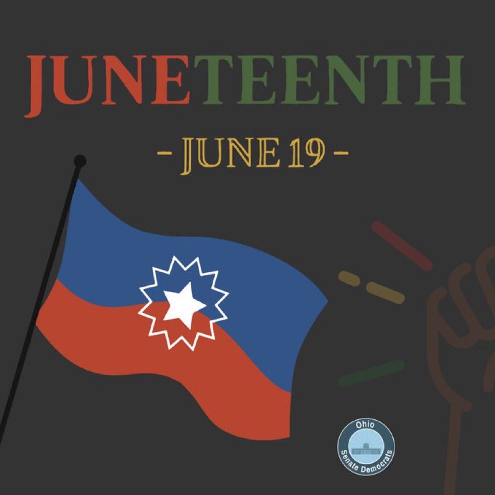 SenBillDeMora's tweet image. Happy Juneteenth, Ohio! On this day in 1865, the word of the Emancipation Proclamation finally reached Galveston, Texas, nearly three years after the Emancipation Proclamation. Today we celebrate freedom and reaffirm our commitment to justice for all.