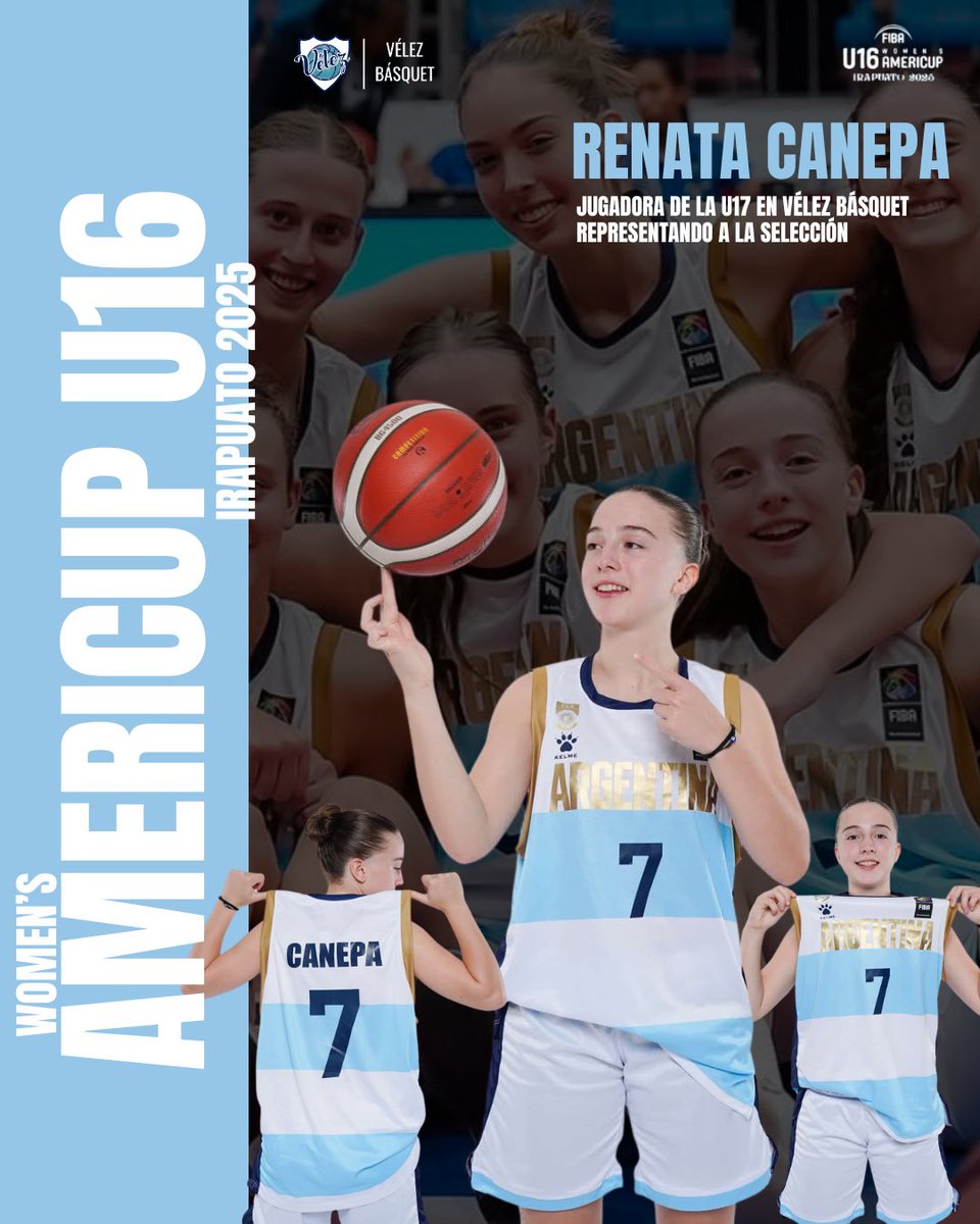 🏀🇦🇷 RENATA CANEPA EN LA AMERICUP U16 🇲🇽🔥

Nuestra jugadora de la U17, Renata Canepa, representa con orgullo a la Selección Argentina en la FIBA Women’s AmeriCup U16, que se disputa en Irapuato, México.

¡Felicitaciones Rena! 💙