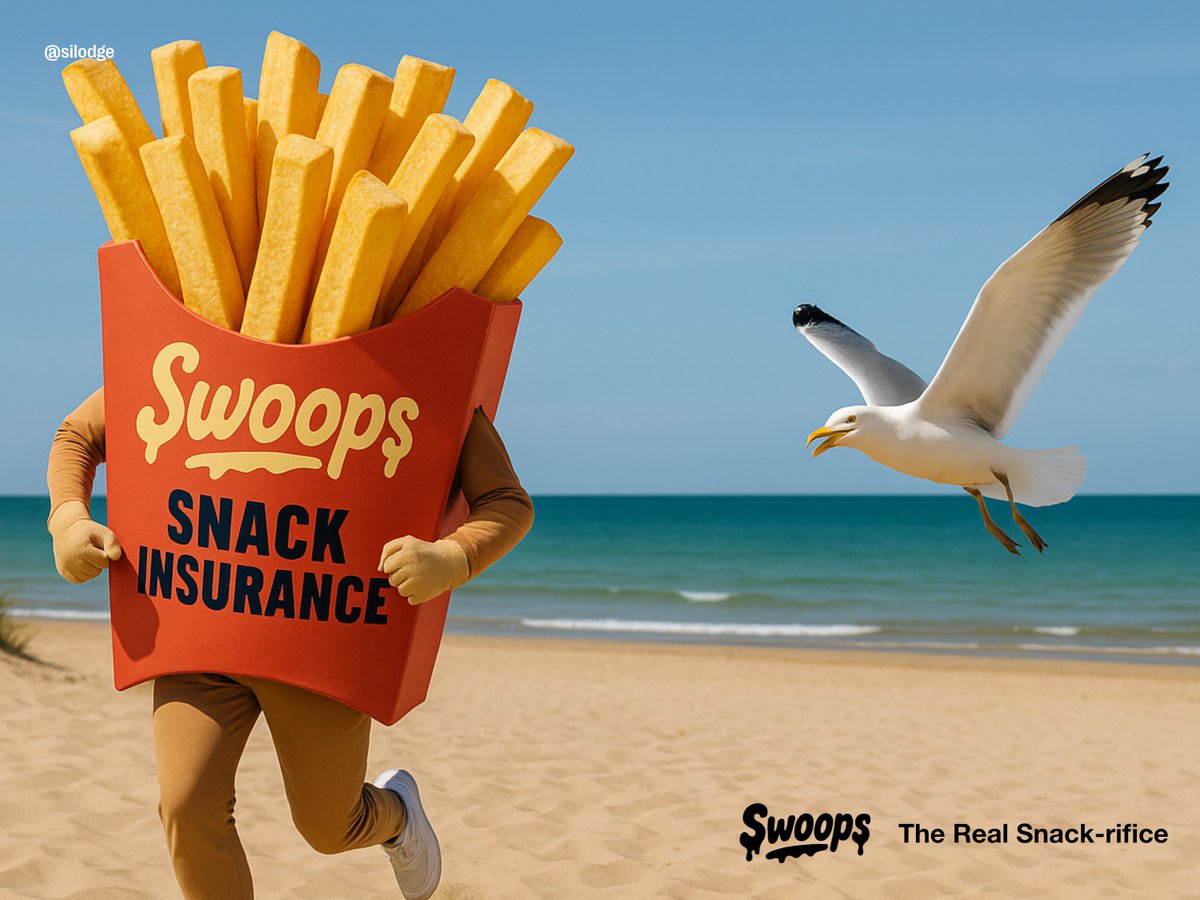 "Swoops: Snack Insurance" [Part 6]
The Real Snack-rifice 🍟🦅

<a href="/OneMinuteBriefs/">One Minute Briefs ⏱️</a> x <a href="/famouscampaigns/">Famous Campaigns</a> Brief // Create a campaign that warns the public about the risk of #seagull attacks #StaySafeFromSeagulls