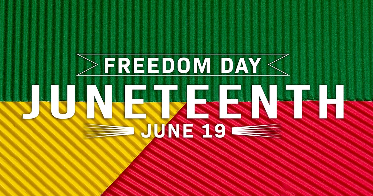 Honoring Juneteenth – a day of freedom, reflection, and celebration. We remember the past and look towards a future of equality for all.