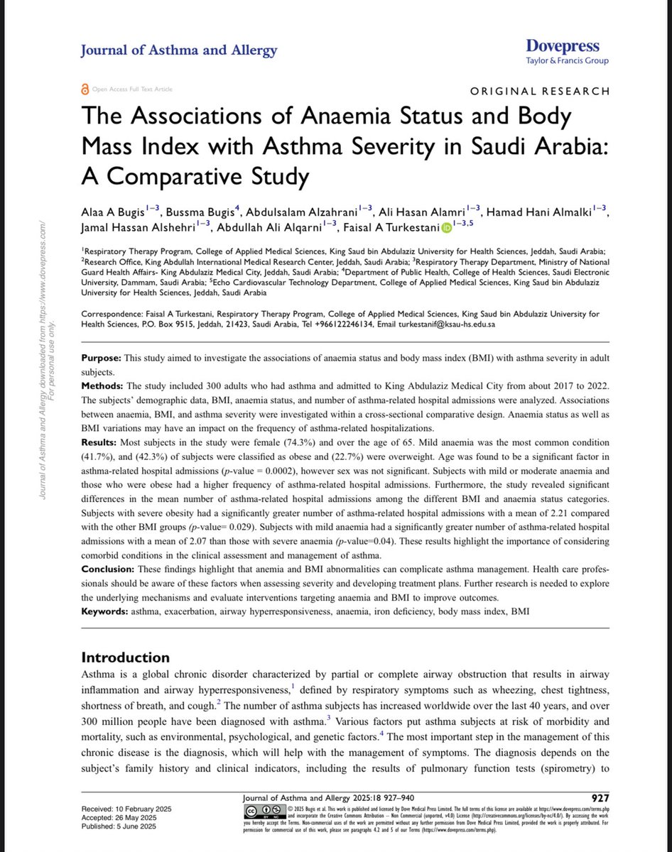 COAMSJ_RU's tweet image. Congratulations to our Alumni: Abdulsalam Alzahrani, Ali Alamri, Hamad Almalki, Jamal Alshehri, Abdullah Alqarni on publishing their #Research 👏🏼

Sincere thanks to Ms. Alaa Bugis for her guidance 🌸. 

🌐:   dx.doi.org/10.2147/JAA.S5…

#كاساو 
#كلية_العلوم_الطبيه_التطبيقيه