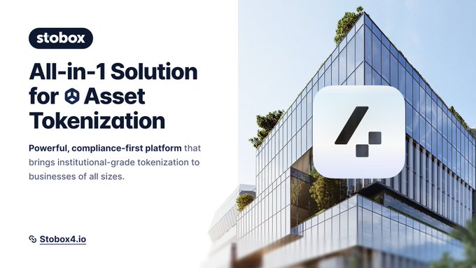 📖 Want to know how Stobox 4⃣ is transforming real-world asset tokenization? Read the full story on our blog and get ahead of the curve → 🔗 https://blog.stobox.io/introducing-stobox-4-beta_183/
#RWA #Tokenization #Tokenized #Stobox #Assets
