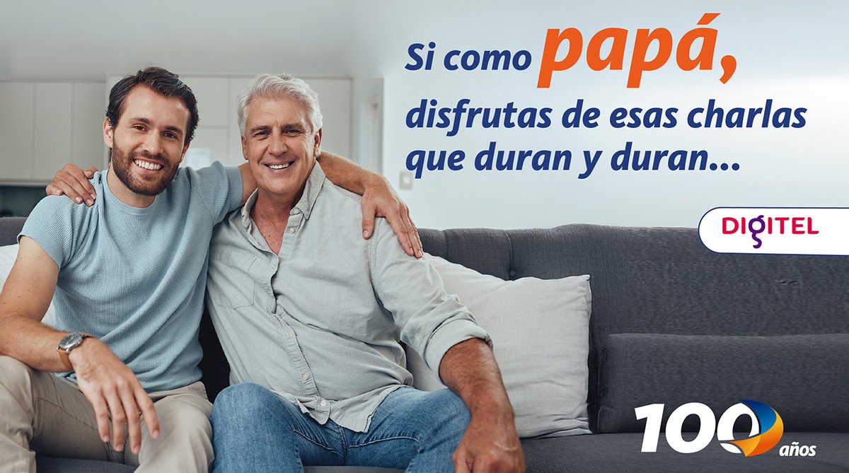 Si al igual que tu papá te gustan las largas conversaciones, sorpréndelo recargando el saldo de su 𝗗𝗶𝗴𝗶𝘁𝗲𝗹📱desde la app 𝗠𝗲𝗿𝗰𝗮𝗻𝘁𝗶𝗹 𝗠𝗼́𝘃𝗶𝗹 𝗣𝗲𝗿𝘀𝗼𝗻𝗮𝘀 o 💻 𝗠𝗲𝗿𝗰𝗮𝗻𝘁𝗶𝗹 𝗲𝗻 𝗟í𝗻𝗲𝗮 𝗣𝗲𝗿𝘀𝗼𝗻𝗮𝘀

#Mercantil #ImpulsaTuMundo #DiaDelPadre