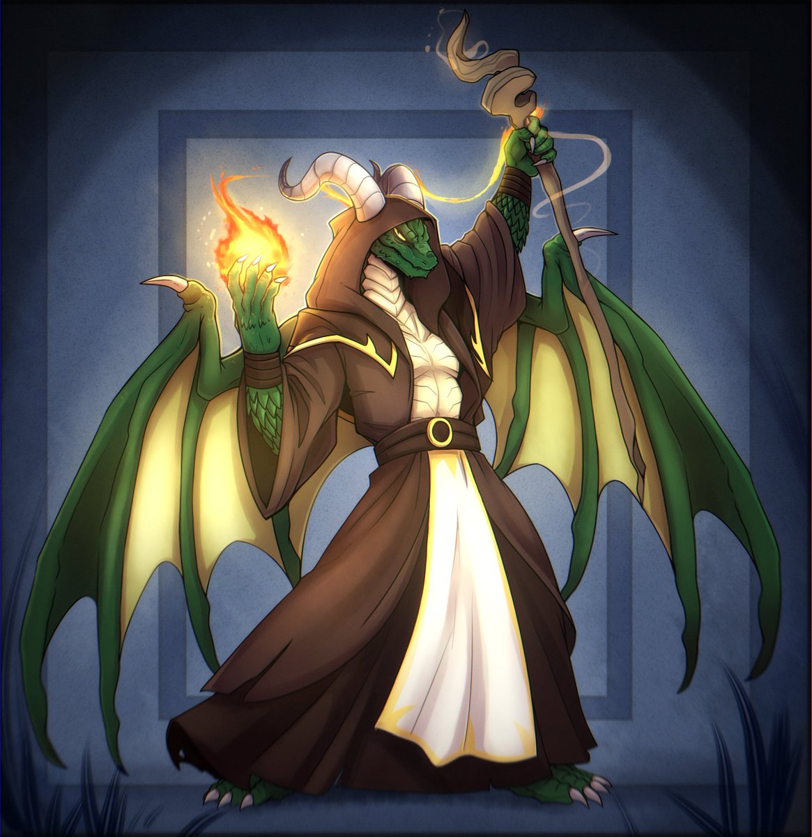 King Mel | π΄σ §σ ’σ ³σ £σ ΄σ Ώ | Coms Open (@kingmusicalmel) on Twitter photo I got this amazing artwork from <a href="/BSkelebunny01/">BonesTheSkelebunny01</a>! He's my Dragonborn from the DnD campaign a close friend is running. Heβs a proud, sharp tongued wizard noble, arrogant, and thoroughly unimpressed by trudging through the wilds with a band of 'peasants'..!
#dndart I got this amazing artwork from <a href="/BSkelebunny01/">BonesTheSkelebunny01</a>! He's my Dragonborn from the DnD campaign a close friend is running. Heβs a proud, sharp tongued wizard noble, arrogant, and thoroughly unimpressed by trudging through the wilds with a band of 'peasants'..!
#dndart